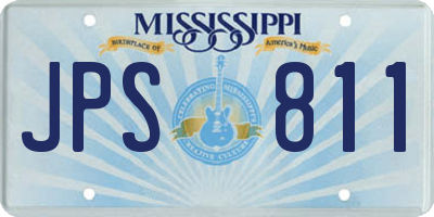 MS license plate JPS811