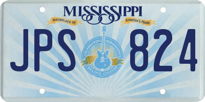 MS license plate JPS824