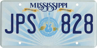 MS license plate JPS828