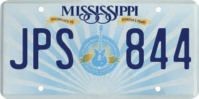 MS license plate JPS844
