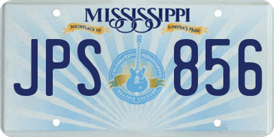MS license plate JPS856