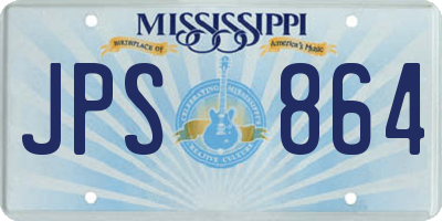 MS license plate JPS864