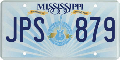 MS license plate JPS879