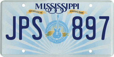 MS license plate JPS897