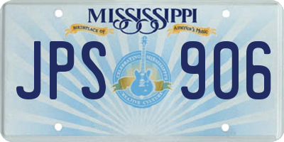 MS license plate JPS906