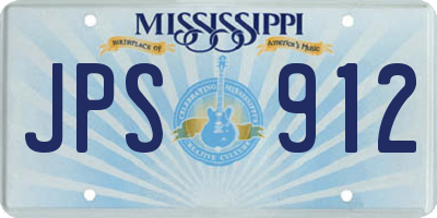 MS license plate JPS912
