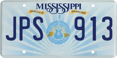 MS license plate JPS913