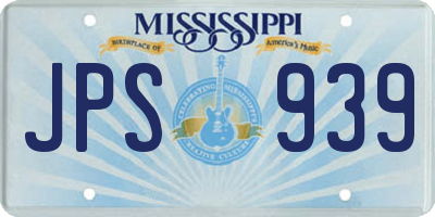 MS license plate JPS939