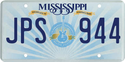 MS license plate JPS944