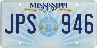 MS license plate JPS946