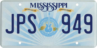 MS license plate JPS949