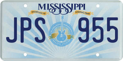 MS license plate JPS955