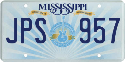 MS license plate JPS957