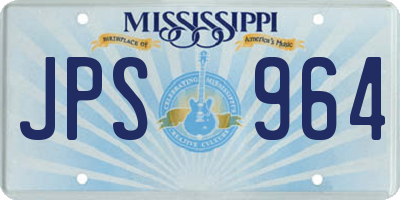 MS license plate JPS964