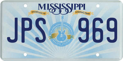 MS license plate JPS969