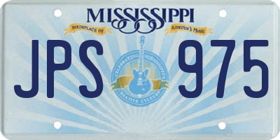 MS license plate JPS975