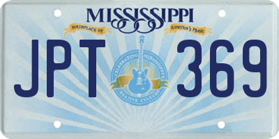 MS license plate JPT369