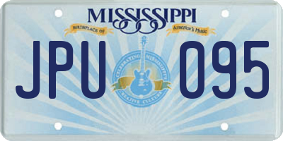MS license plate JPU095