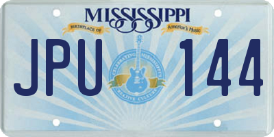 MS license plate JPU144