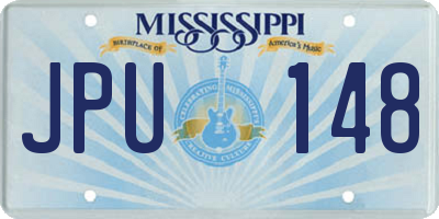MS license plate JPU148