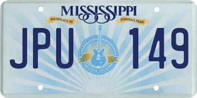 MS license plate JPU149