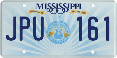 MS license plate JPU161