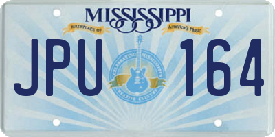 MS license plate JPU164
