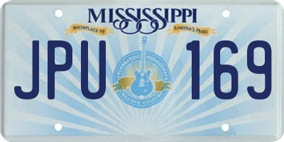 MS license plate JPU169