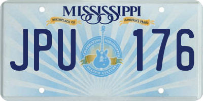 MS license plate JPU176