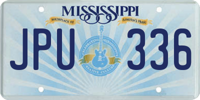 MS license plate JPU336