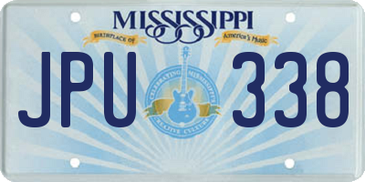 MS license plate JPU338