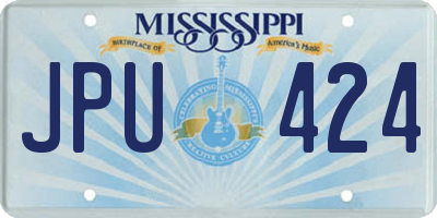 MS license plate JPU424
