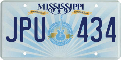 MS license plate JPU434