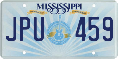MS license plate JPU459