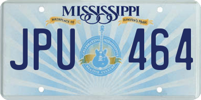 MS license plate JPU464