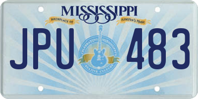 MS license plate JPU483