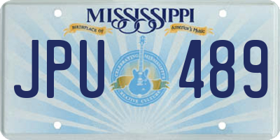 MS license plate JPU489