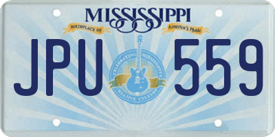 MS license plate JPU559