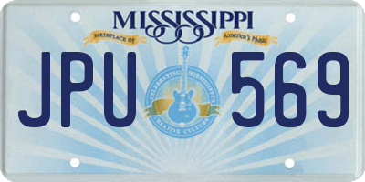 MS license plate JPU569