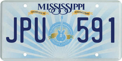 MS license plate JPU591