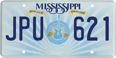 MS license plate JPU621
