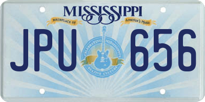 MS license plate JPU656