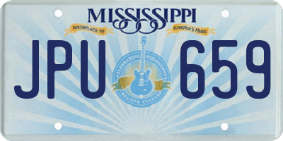 MS license plate JPU659