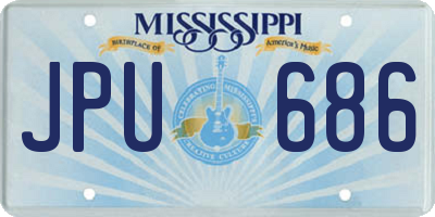 MS license plate JPU686