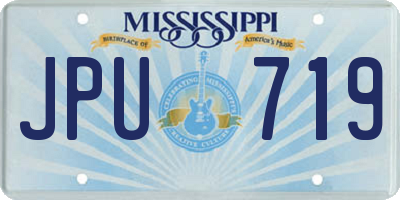 MS license plate JPU719