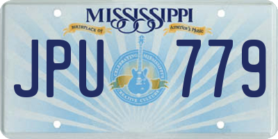 MS license plate JPU779