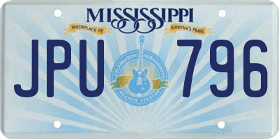 MS license plate JPU796