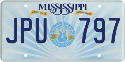 MS license plate JPU797