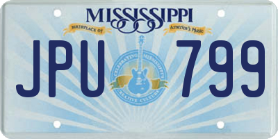MS license plate JPU799