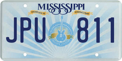 MS license plate JPU811